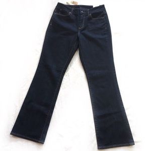 🆕 Talbots curvy bootcut jeans dark rinse size 8